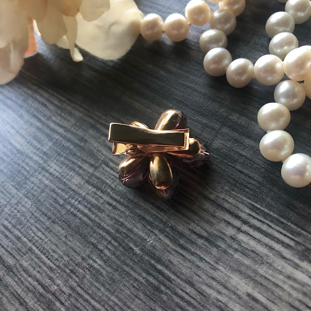 NEW Glass Crystal Flower Hair Clip - Picture 5 of 5